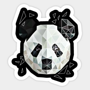 Geometric panda Sticker